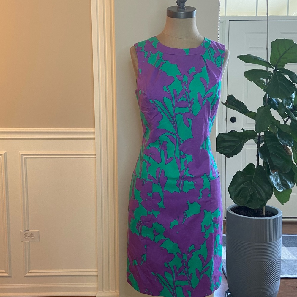 Elie Tahari sheath dress, cotton, size 8, NWT